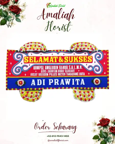 Papan Bunga Ucapan Selamat Lateri